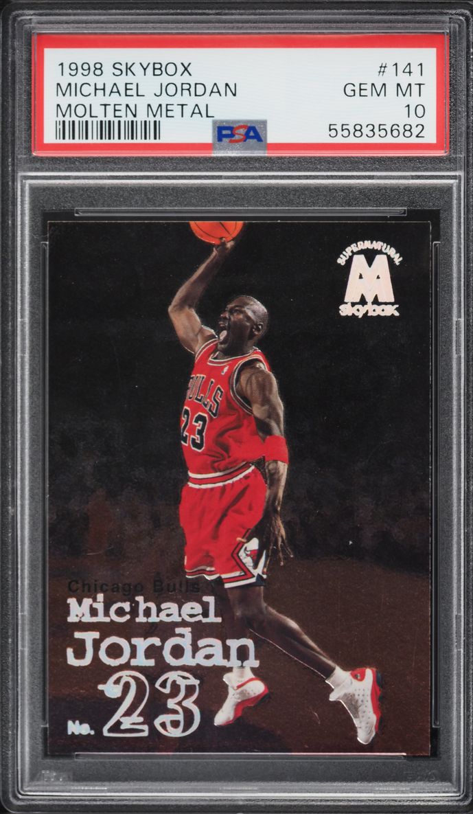 1998 Skybox Molten Metal Michael Jordan #141 PSA 10 GEM MINT