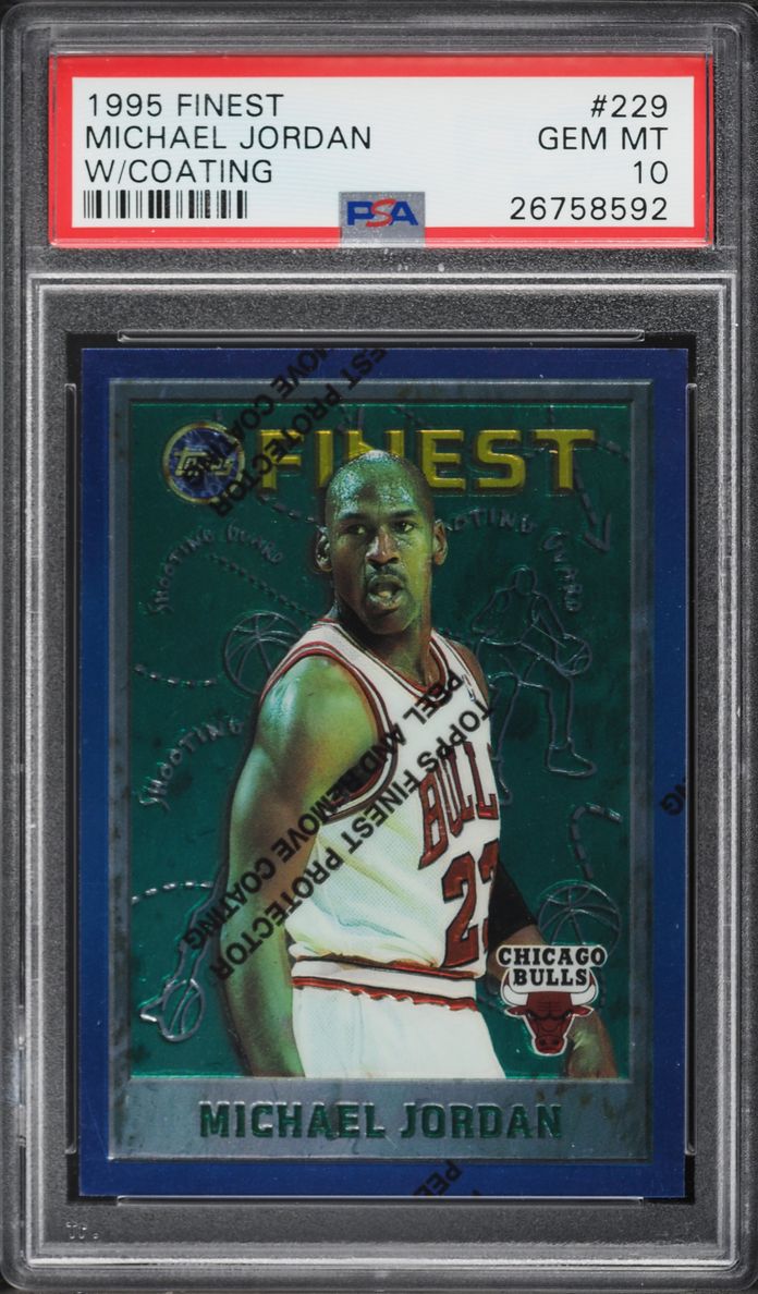 1995 Finest Basketball w/ Coating Michael Jordan #229 PSA 10 GEM MINT