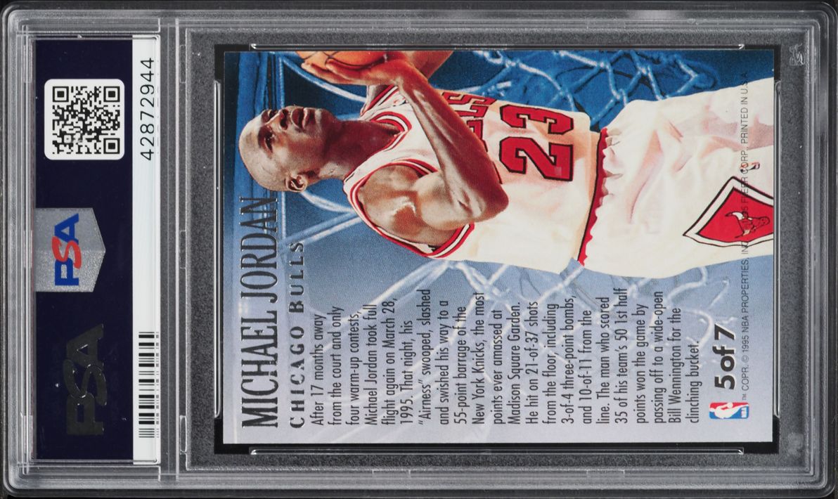 1995 Ultra Fabulous Fifties Gold Medallion Michael Jordan #5 PSA 10 GEM MINT