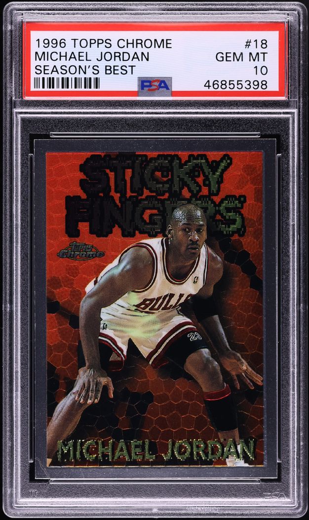 1996 Topps Chrome Season's Best Michael Jordan #18 PSA 10 GEM MINT
