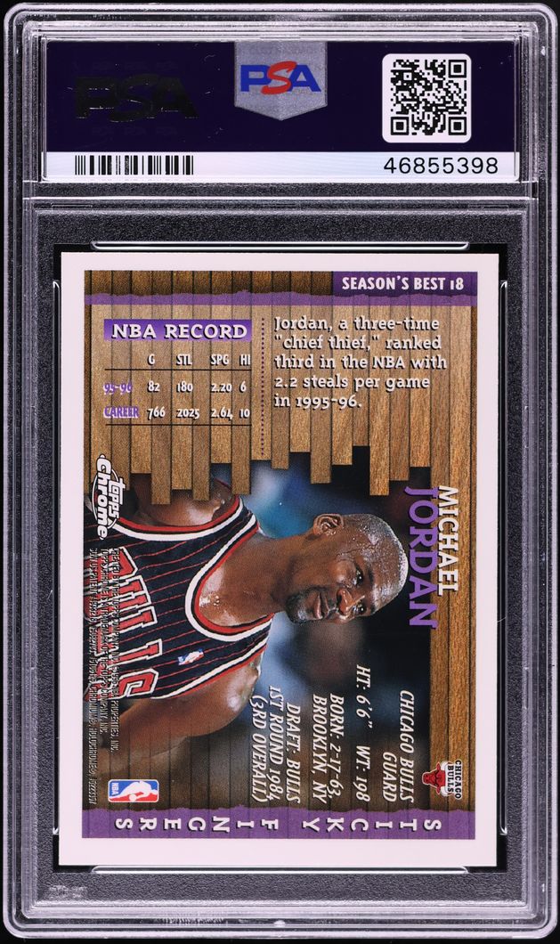 1996 Topps Chrome Season's Best Michael Jordan #18 PSA 10 GEM MINT