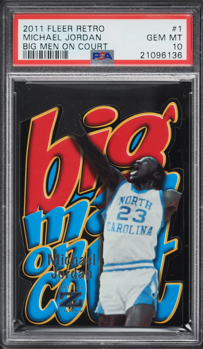 2011 Fleer Retro Big Men On Court Die-Cut Michael Jordan #1 PSA 10 GEM MINT