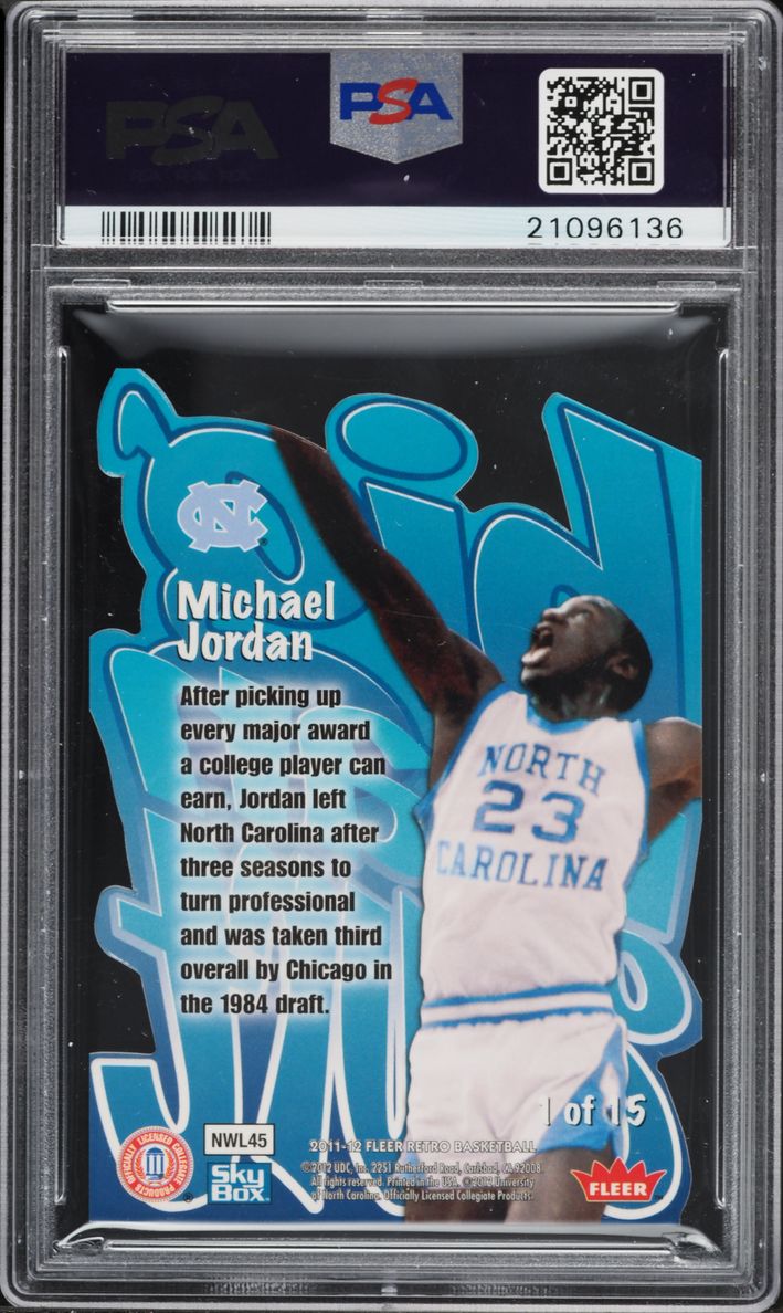 2011 Fleer Retro Big Men On Court Die-Cut Michael Jordan #1 PSA 10 GEM MINT