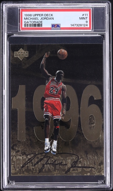 1998 Upper Deck Gatorade Michael Jordan #11 PSA 9 MINT