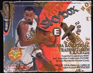 1997 Fleer Skybox E-X 2001 Basketball Sealed Hobby Box, 24ct Packs