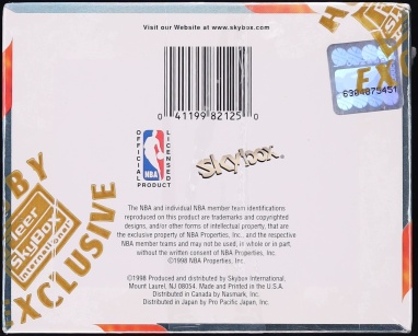 1997 Fleer Skybox E-X 2001 Basketball Sealed Hobby Box, 24ct Packs