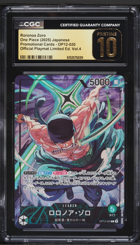 2025 One Piece Premium Best Vol. 2 Roronoa Zoro #OP06-118 CGC 10