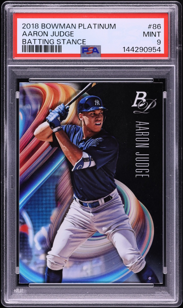 2018 Bowman Platinum Batting Stance Aaron Judge #86 PSA 9 MINT