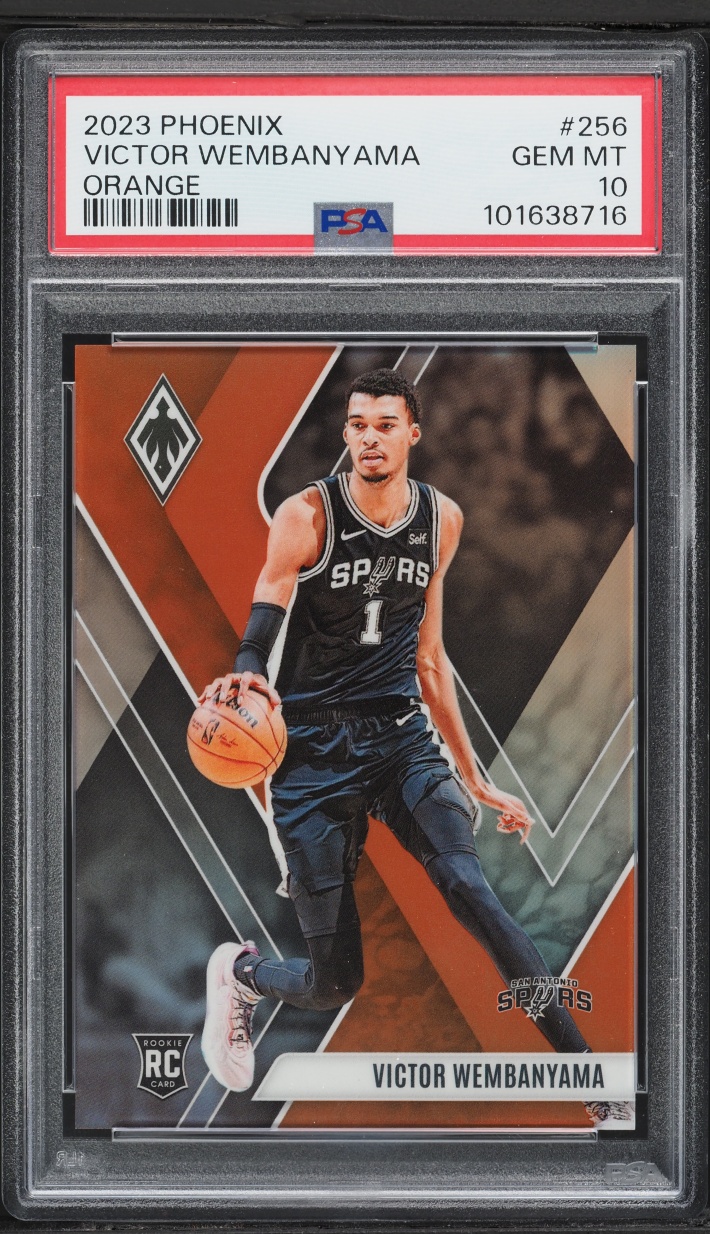 2023 Panini Phoenix Orange Victor Wembanyama ROOKIE /99 #256 PSA 10 GEM MINT