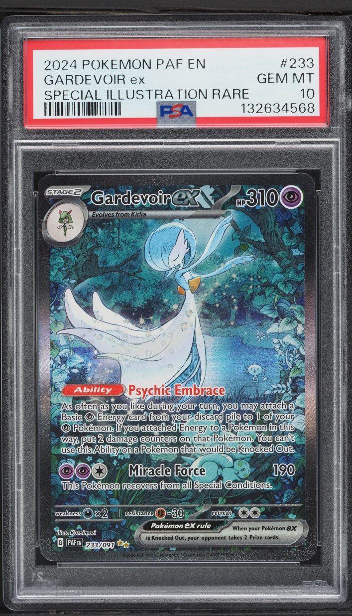 2024 Pokemon Scarlet & Violet Paldean Fates SIR Gardevoir ex #233 PSA 10 GEM MINT
