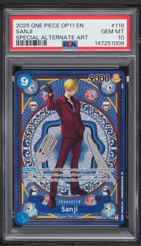 2024 One Piece Japanese Premium The Best Alternate Art Sanji # 1