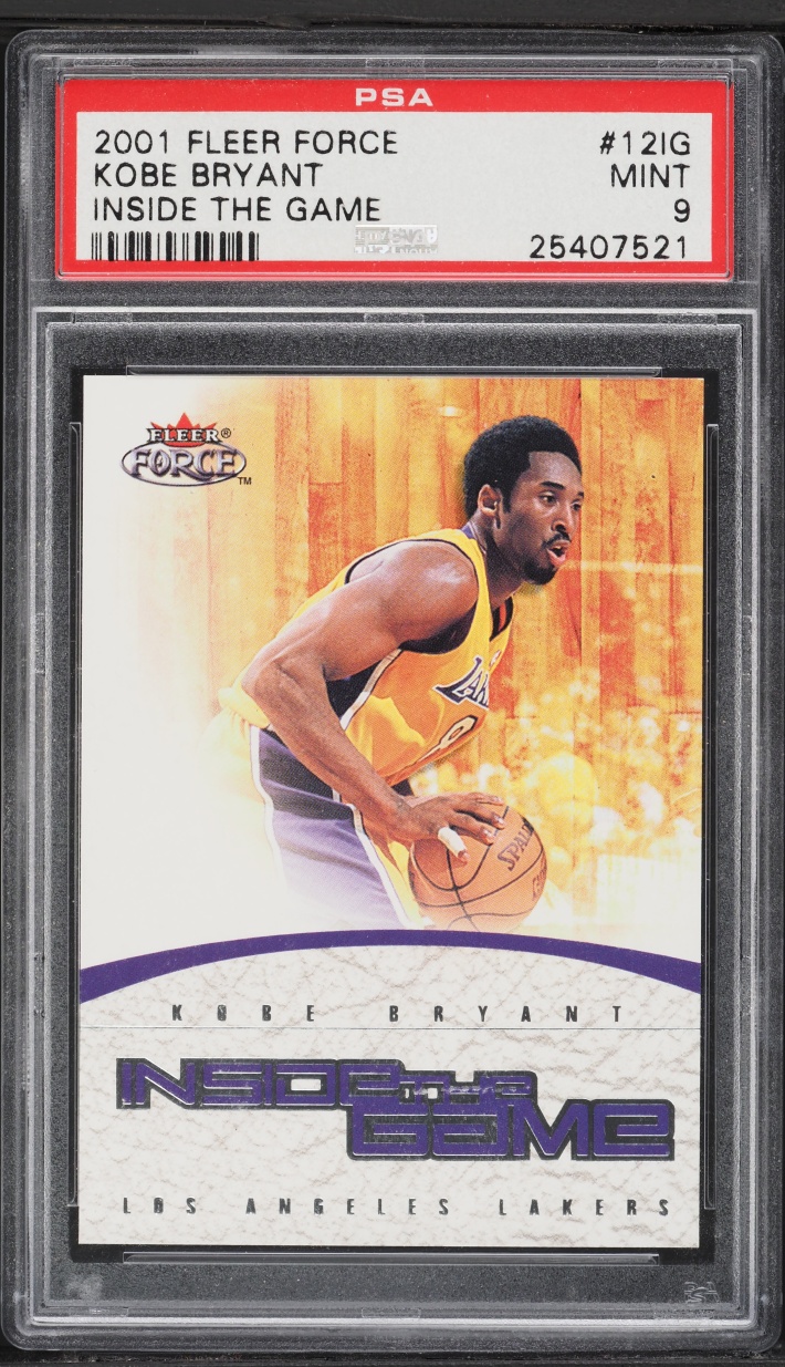 2001 Fleer Force Inside The Game Kobe Bryant /699 #12IG PSA 9 MINT