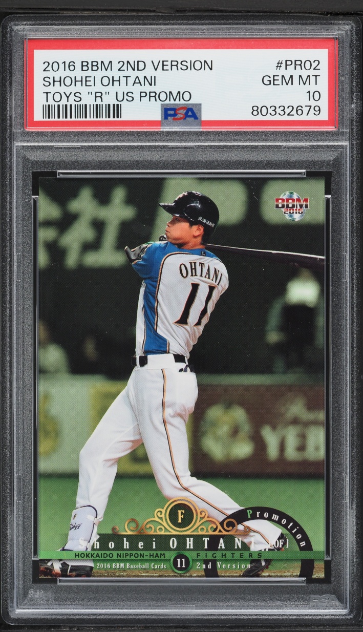 2016 BBM 2nd Version Toys "R" Us Promo Shohei Ohtani #PR02 PSA 10 GEM MINT