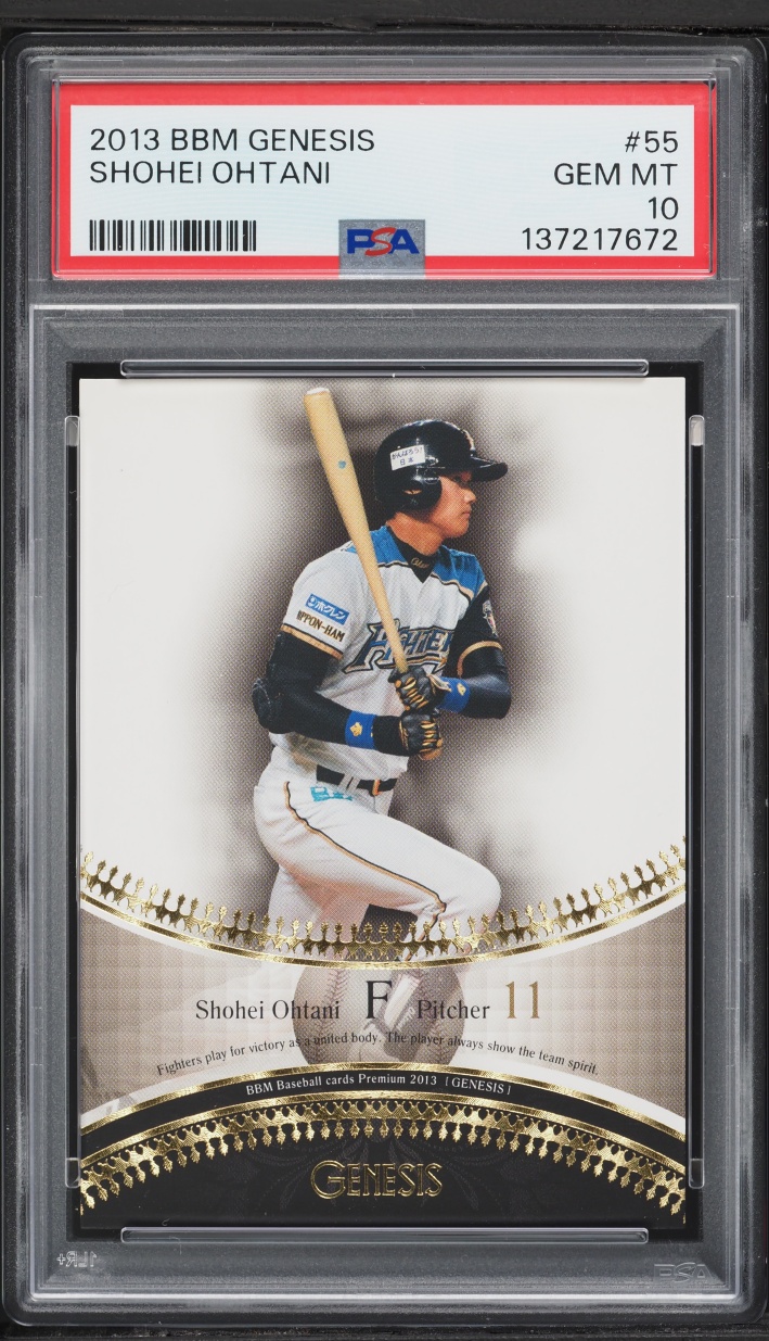 2013 BBM Genesis Shohei Ohtani ROOKIE #55 PSA 10 GEM MINT