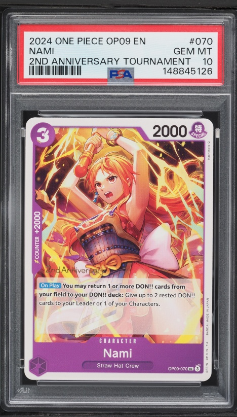 2025 One Piece Japanese 3rd Anniversary Set Nami #OP11-054 CGC 10