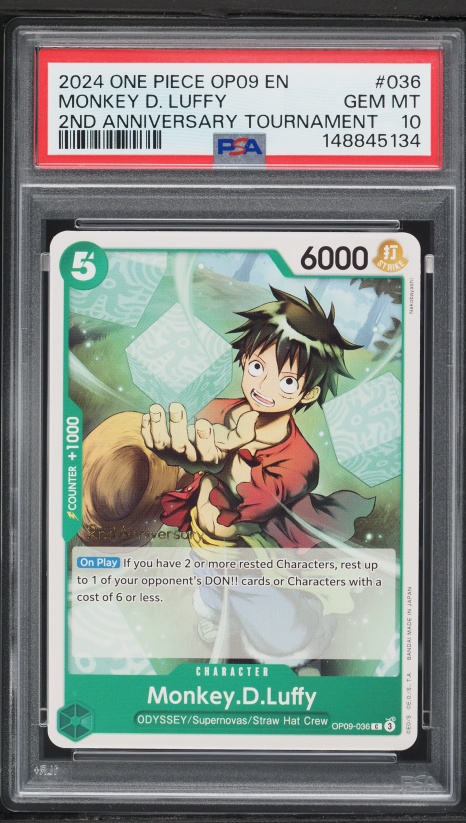 2025 One Piece 2nd Anniversary Set Leader Monkey D. Luffy #OP09