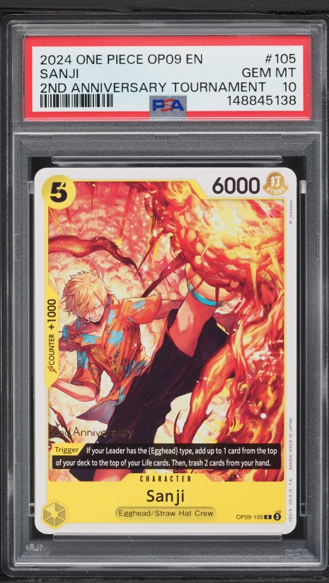 サンジ2nd ANNIVERSARY SET SR OP07-064 psa10 Sanji OP07-064 SR 2nd ANNIVERSARY SET - ONE PIECE Card Game