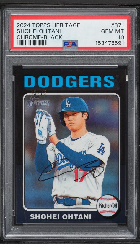 2019 Topps Heritage Chrome Superfractor Shohei Ohtani 1/1 #THC-430