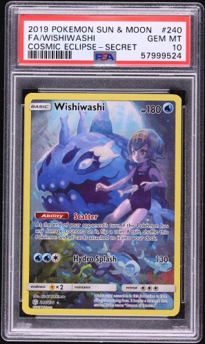 wishiwashi pokemon card GX 133/145 Full Art Ultra Rare Guardians Rising Car Water Originally released May 5 Wishiwashi (Secret) 240 - Holofoil