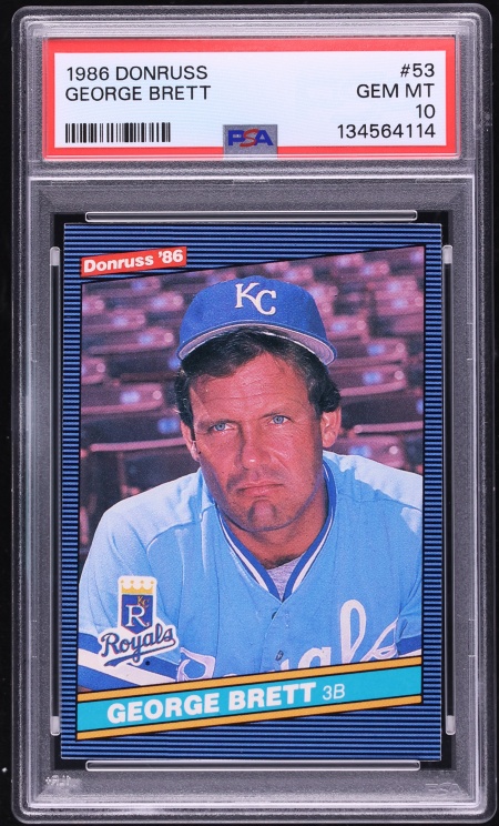 1986 Donruss George Brett #53 PSA 10 GEM MINT