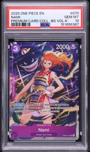 2025 One Piece Japanese Promo Mini-Tin Pack Vol.2 Nami #P-112 CGC