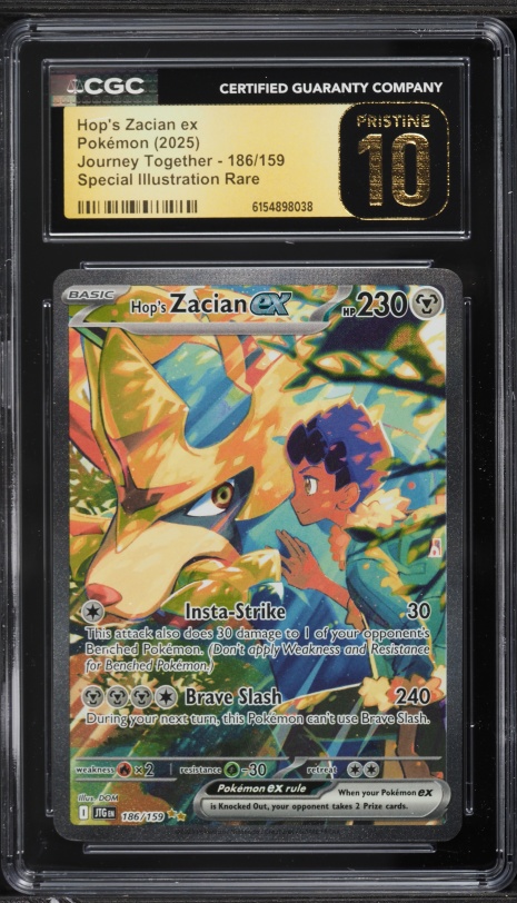 Sugiurumn/ THE RIGHT TIME/PLACE 2枚セット 2025 Pokemon SV Journey Together SIR Hop's Zacian ex #186 CGC 10