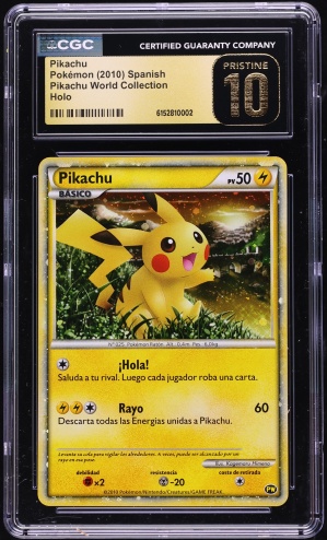 2010 Pokemon German Pikachu World Promo Holo Pikachu PSA 10 GEM