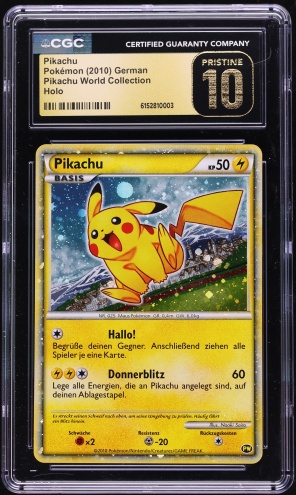 2010 Pokemon World Collection Holo Pikachu PSA 10 GEM MINT on