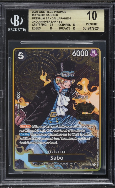 2025 One Piece Promo 2nd Anniversary Set Japanese Version SR Sanji