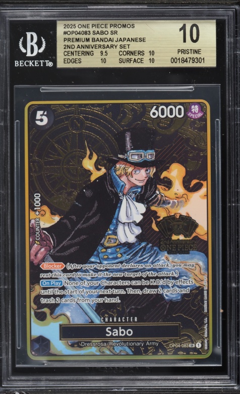 2025 One Piece Japanese Promo 2nd Anniversary Set SR Portgas D