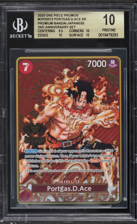 2025 One Piece Japanese Promo 2nd Anniversary Set SR Portgas D