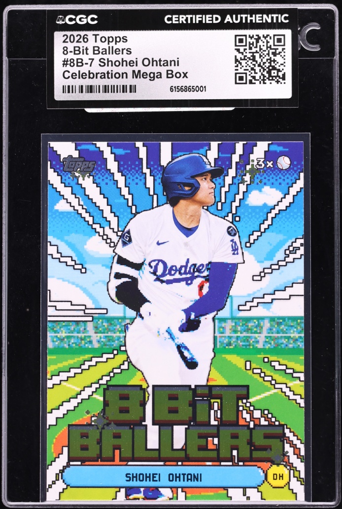2026 Topps 8-Bit Ballers Celebration Mega Box Shohei Ohtani #8B-7 CGC AUTH
