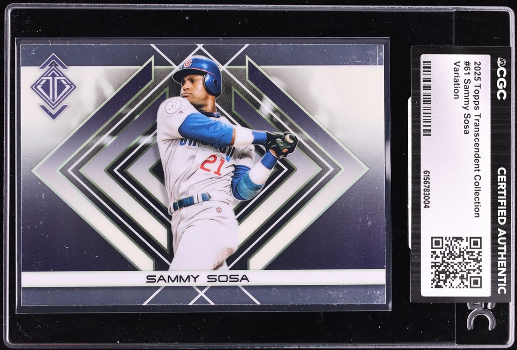 2025 Topps Transcendent Collection Variation Sammy Sosa #61 CGC AUTH
