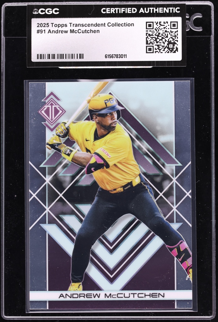 2025 Topps Transcendent Collection Andrew McCutchen #91 CGC AUTH