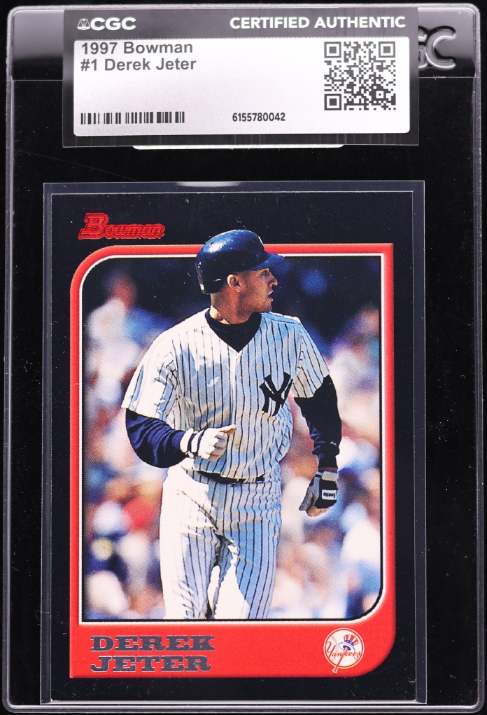 1997 Bowman Derek Jeter #1 CGC AUTH