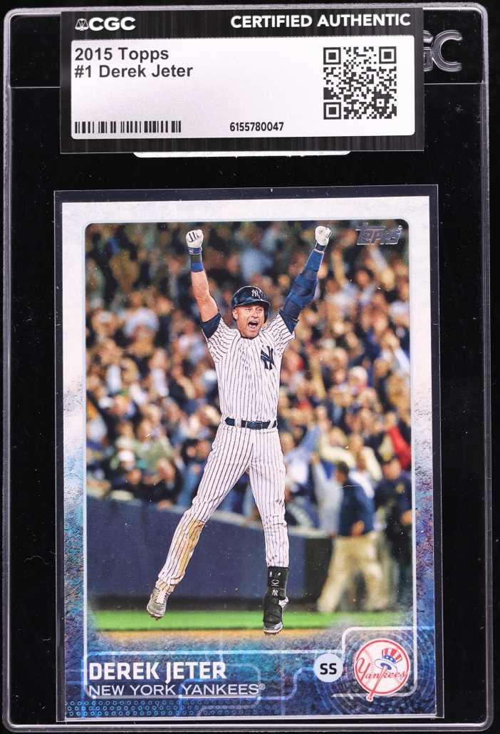 2015 Topps Derek Jeter #1 CGC AUTH