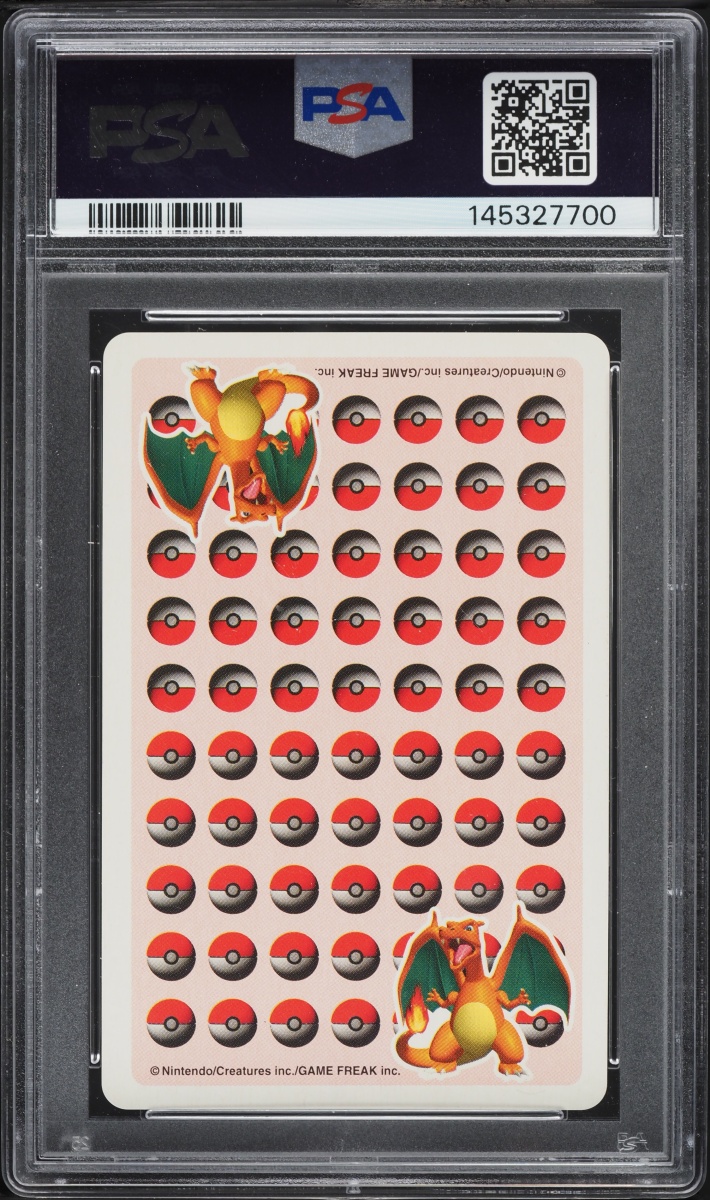 1998 Pokemon Japanese Stadium Red Playing Cards King Of Spades Charizard PSA 10 GEM MINT