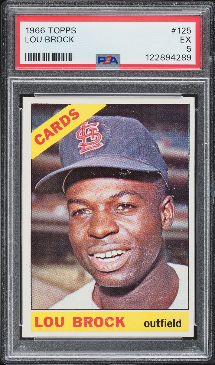 1966 Topps Lou Brock #125 PSA 5 EX