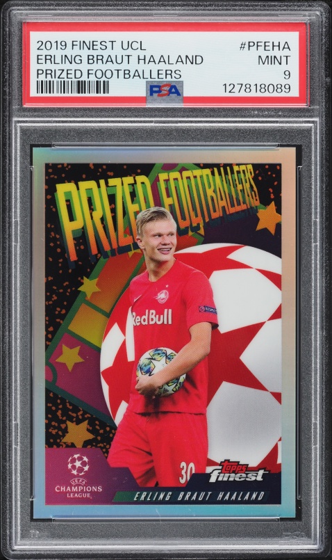 2019 Finest UEFA Prized Footballers Erling Haaland ROOKIE #PFEHA