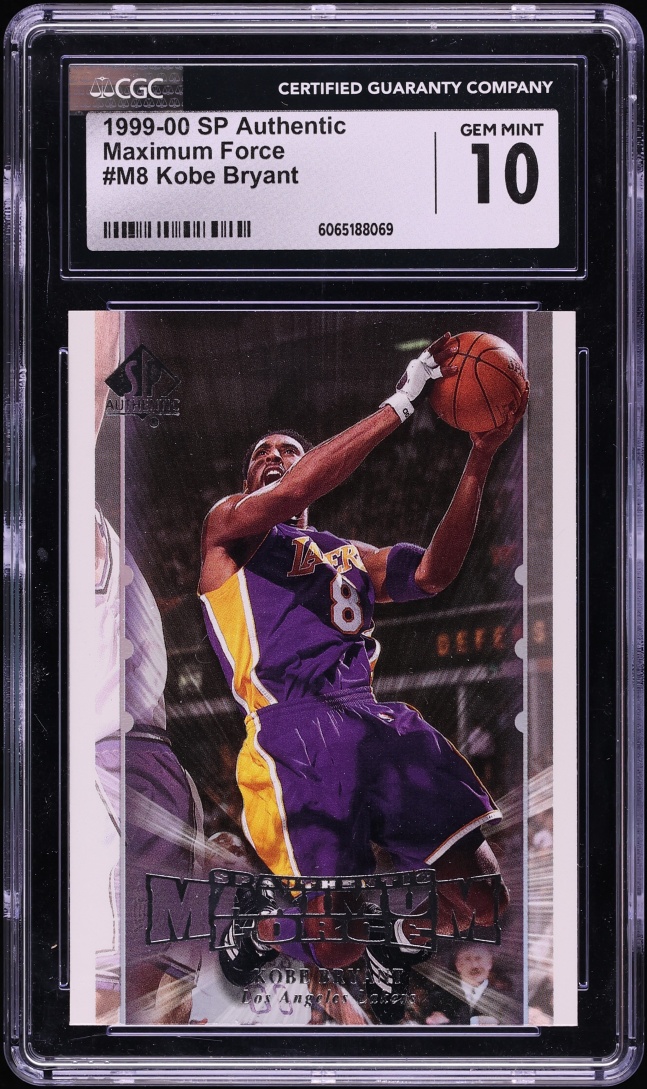 1999 SP Authentic Maximum Force Kobe Bryant #M8 CGC 10 GEM MINT