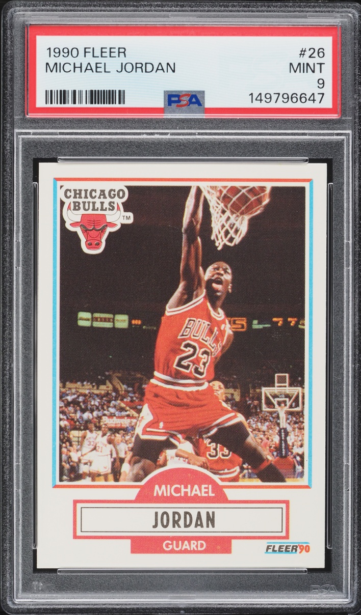 1990 Fleer Basketball Michael Jordan #26 PSA 9 MINT