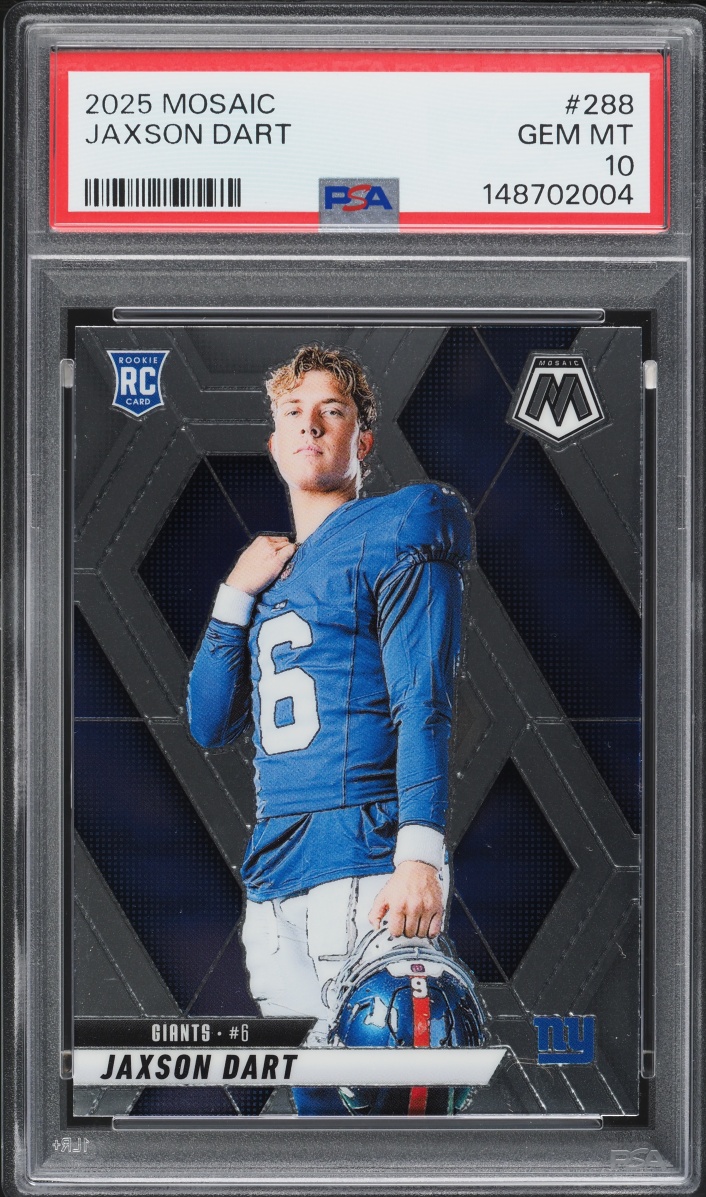 2025 Panini Mosaic Jaxson Dart ROOKIE #288 PSA 10 GEM MINT