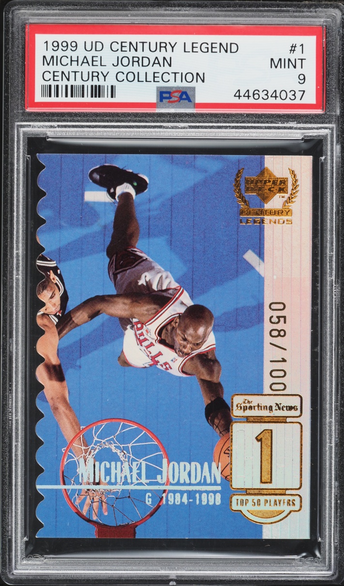 1999 Upper Deck Century Legends Century Collection Michael Jordan /100 #1 PSA 9