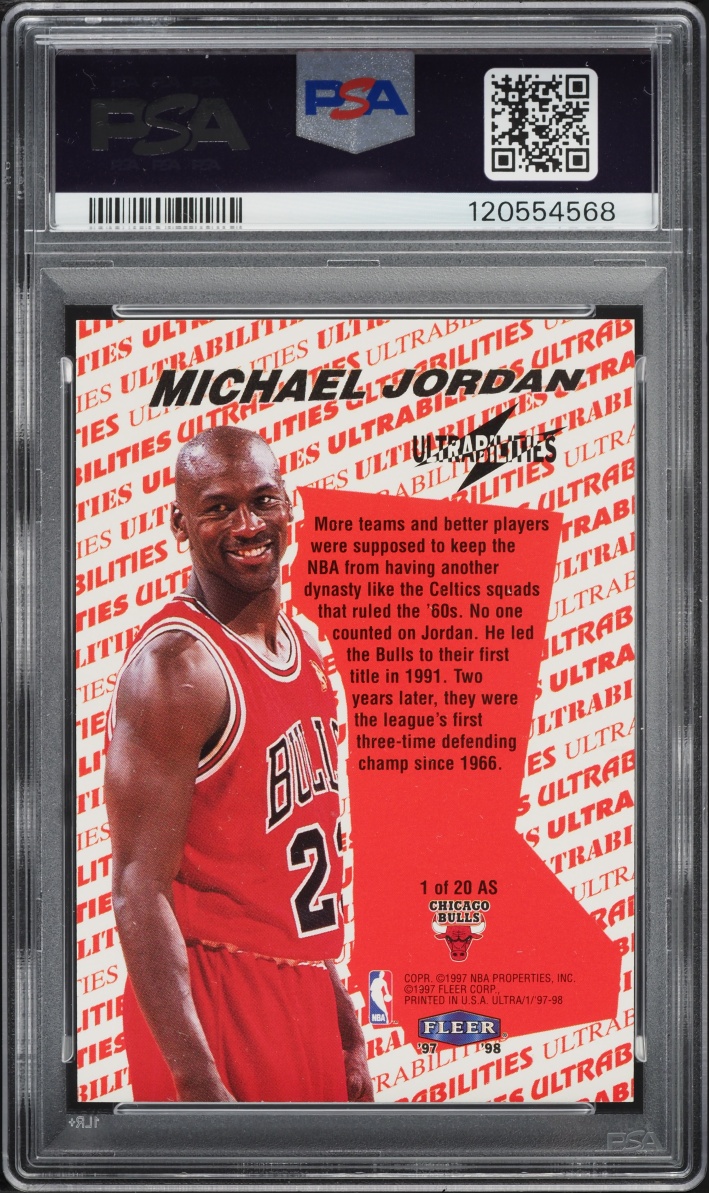 1997 Ultra Ultrabilities All-Star Michael Jordan #1 PSA 10 GEM MINT