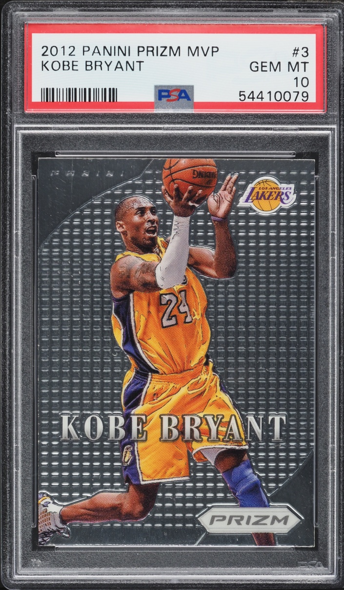 2012 Panini Prizm MVP Kobe Bryant #3 PSA 10 GEM MINT