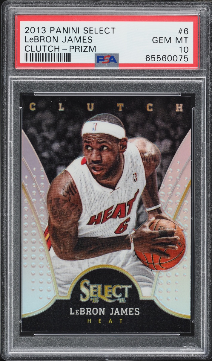 2013 Select Clutch Silver Prizm LeBron James #6 PSA 10 GEM MINT