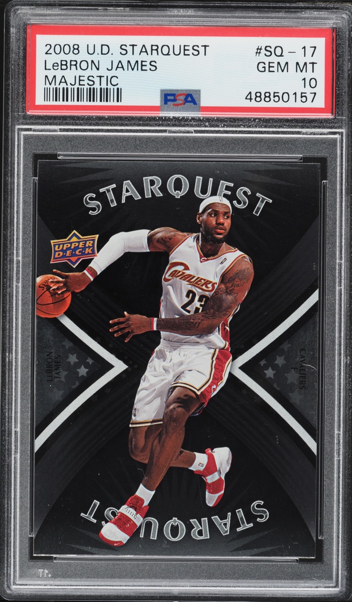2008 Upper Deck Starquest Black LeBron James #SQ-17 PSA 10 GEM MINT