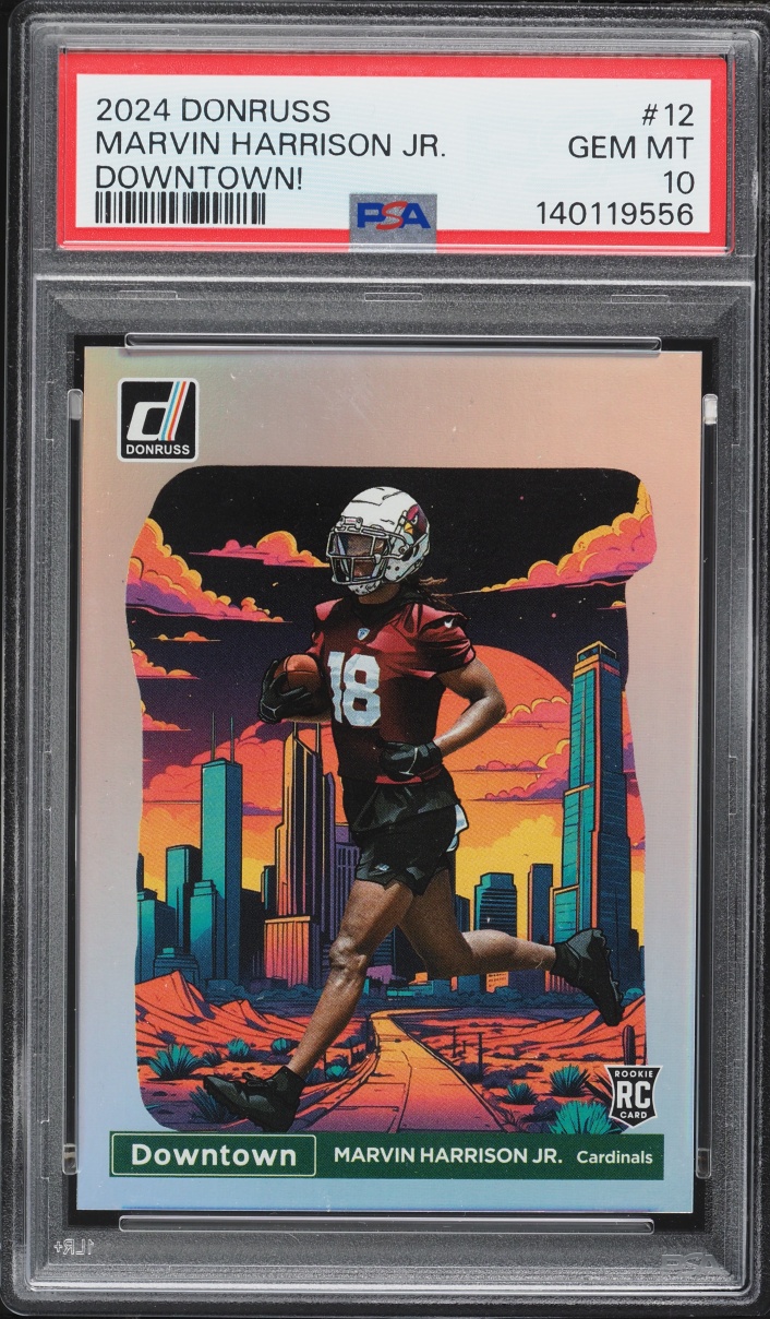 2024 Donruss Downtown Marvin Harrison Jr. ROOKIE #12 PSA 10 GEM MINT