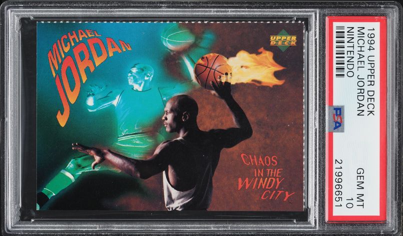 1994 Upper Deck MJ Rare Air Gold Hologram Michael Jordan #38 PSA 9