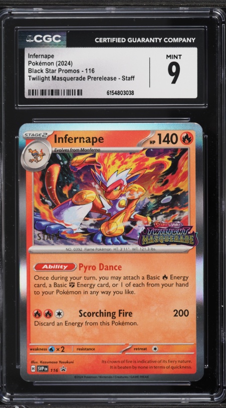 2024 Pokemon Scarlet & Violet Twilight Masquerade IR Infernape #173 PSA 10  GEM MINT on Fanatics Collect